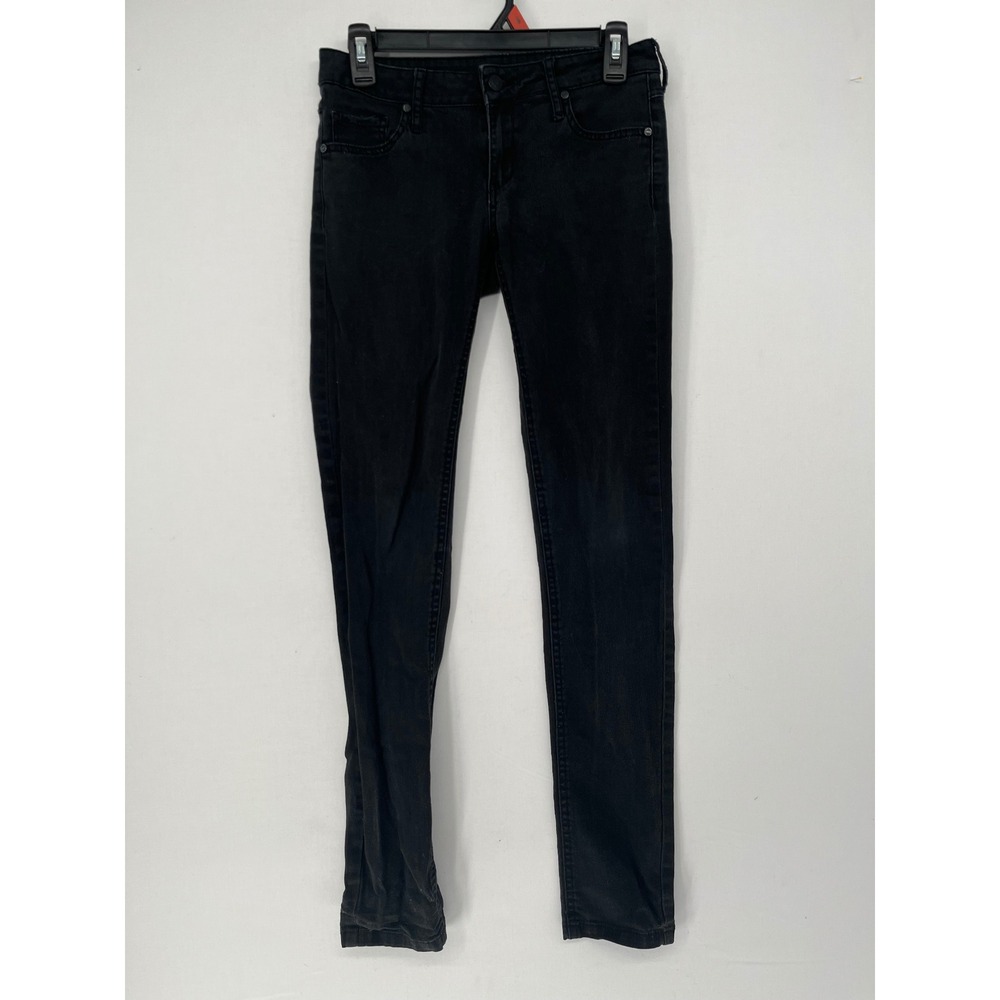 MNG Jeans Alice Skinny Low Rise Black Denim Pants Womens Size 4 EUR 36